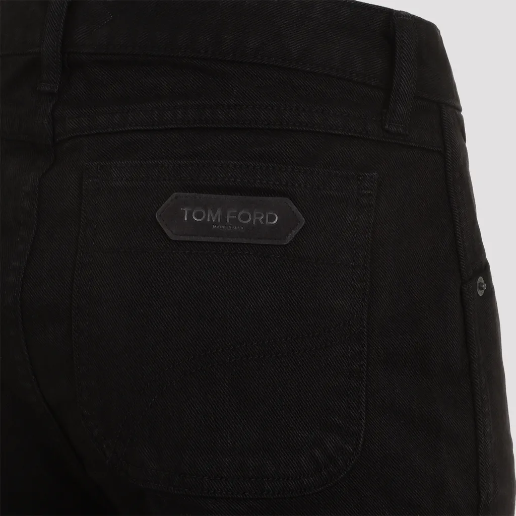 Logo Patch Flared Jeans
