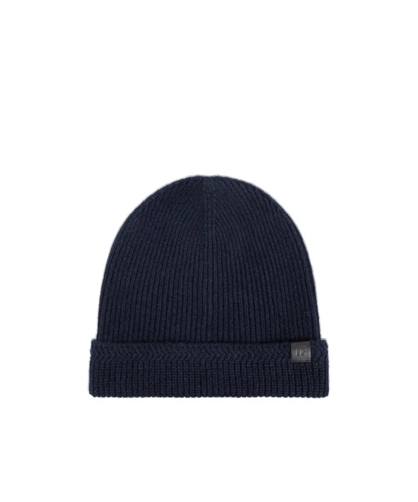 Tf Patch Ribbed Beanie