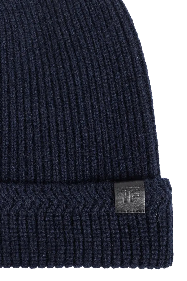 Tf Patch Ribbed Beanie