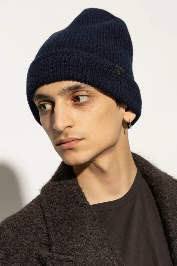 Tf Patch Ribbed Beanie