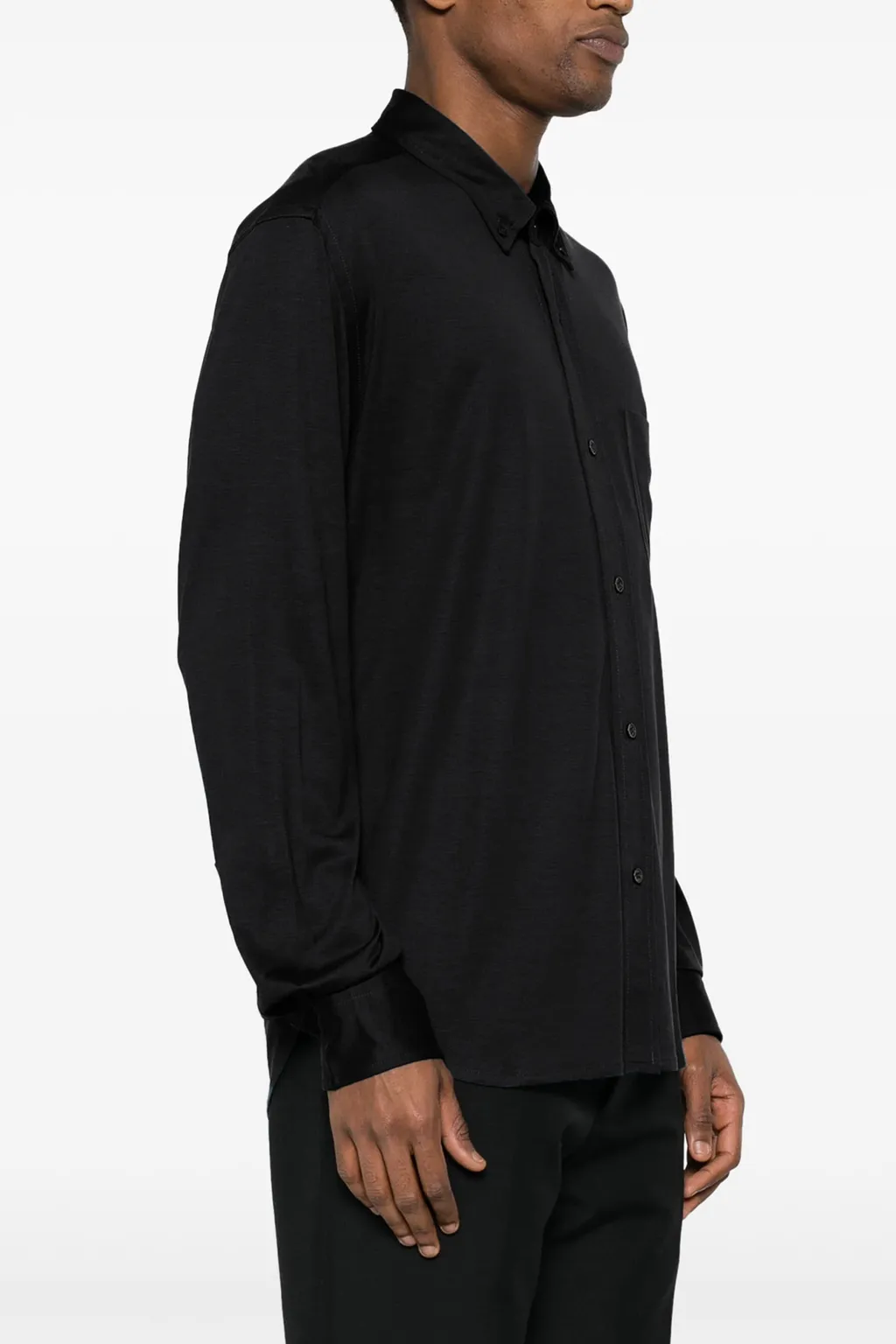 Buttoned Long-Sleeved Shirt