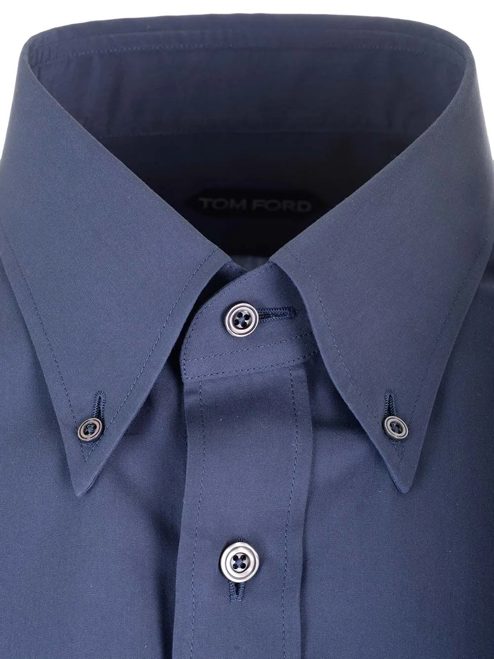 Long-Sleeved Curved Hem Shirt