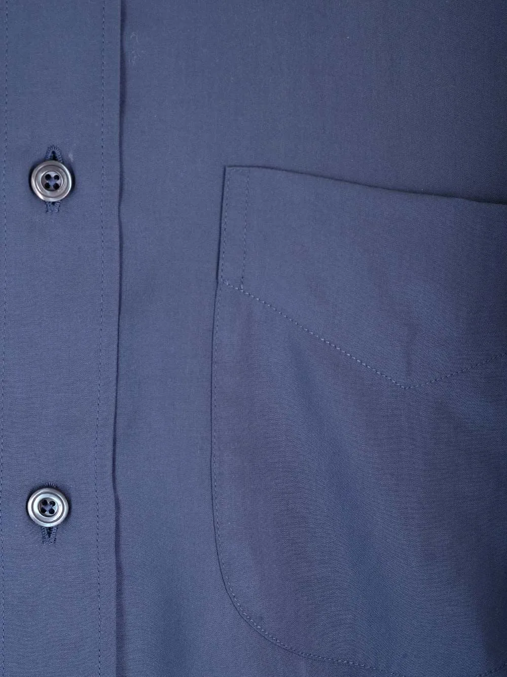 Long-Sleeved Curved Hem Shirt