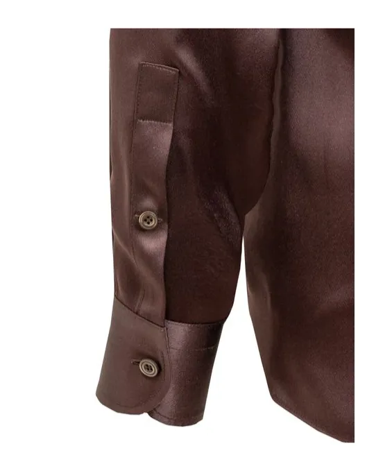 Fluid Charmeuse Satin Shirt
