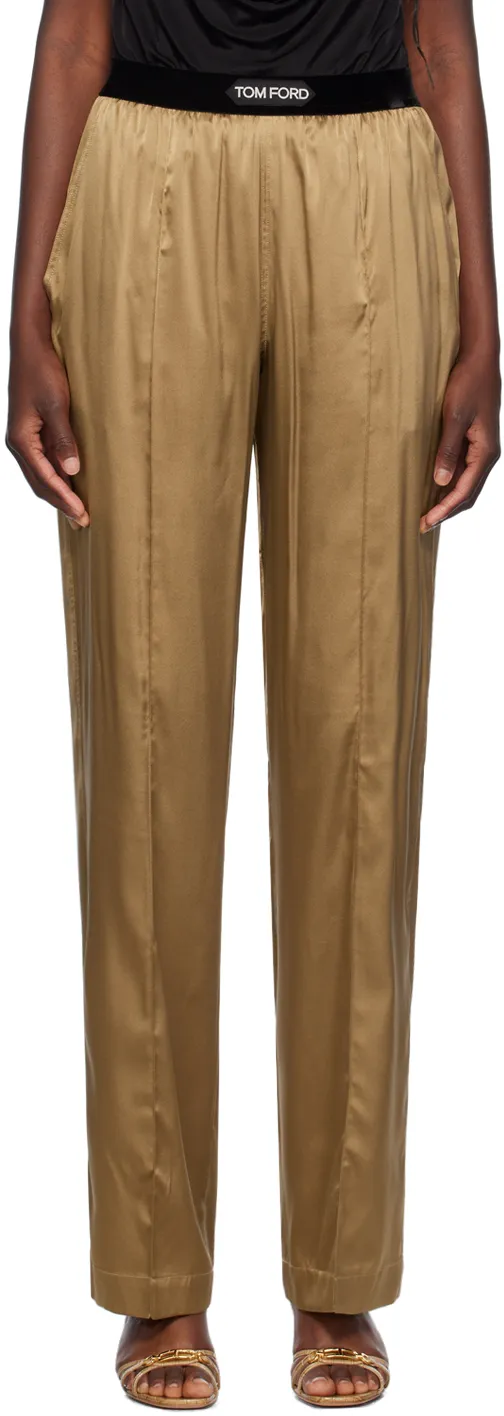 Stretch Satin Pj Pants