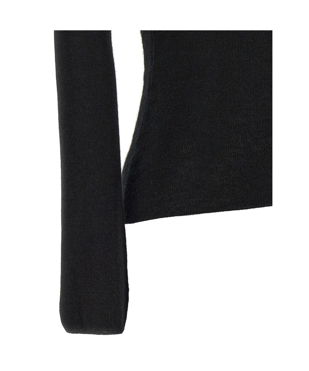 Compact Fine Knit Turtleneck Top