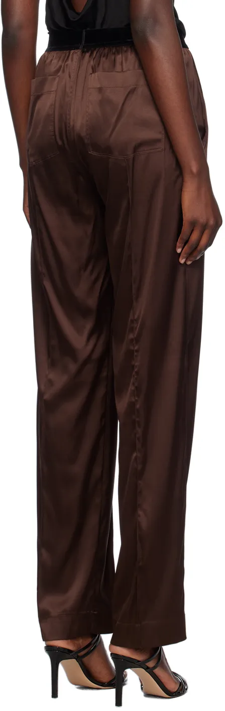 Stretch Satin Pj Pants