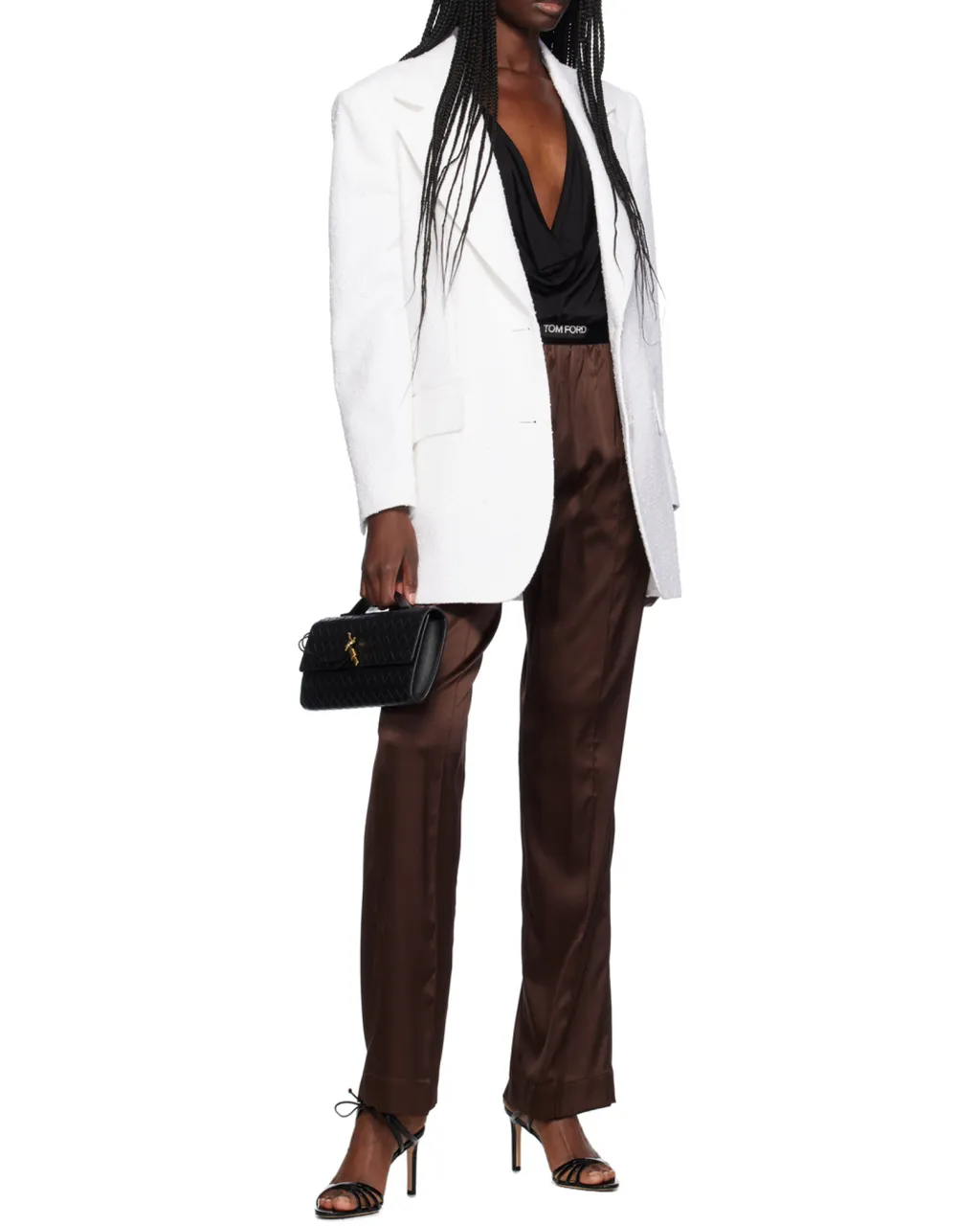 Stretch Satin Pj Pants