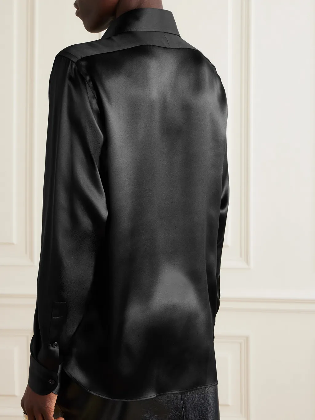 Fluid Charmeuse Satin Shirt