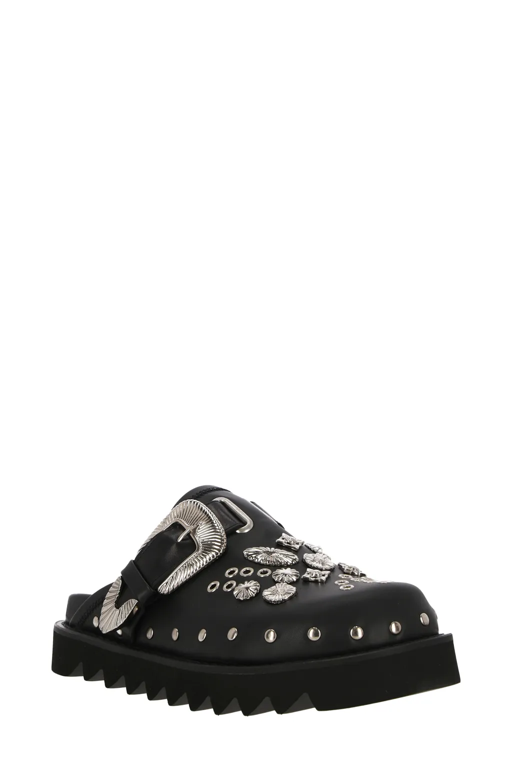 Studded Leather Mules