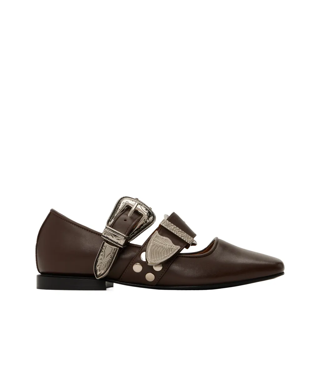 Square Toe Ballet Flats