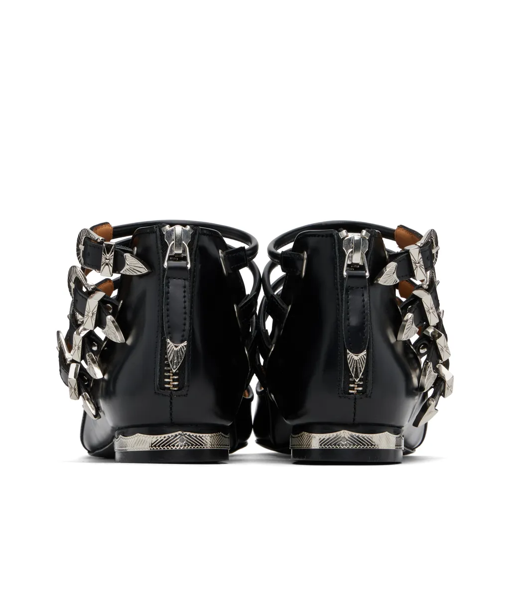 Polido Multi Strap Ballerina Flats