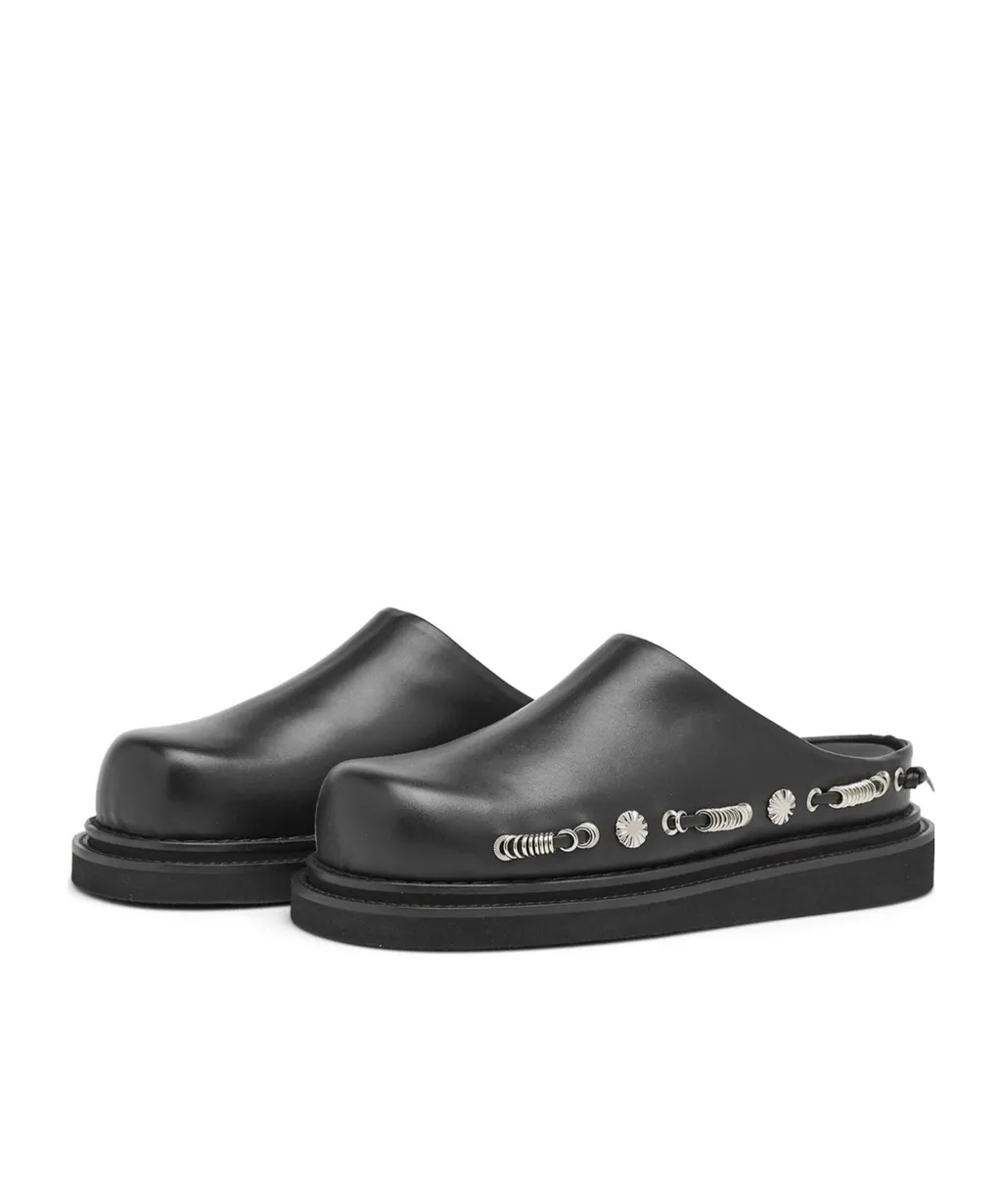 Studded Slip-On Sandals