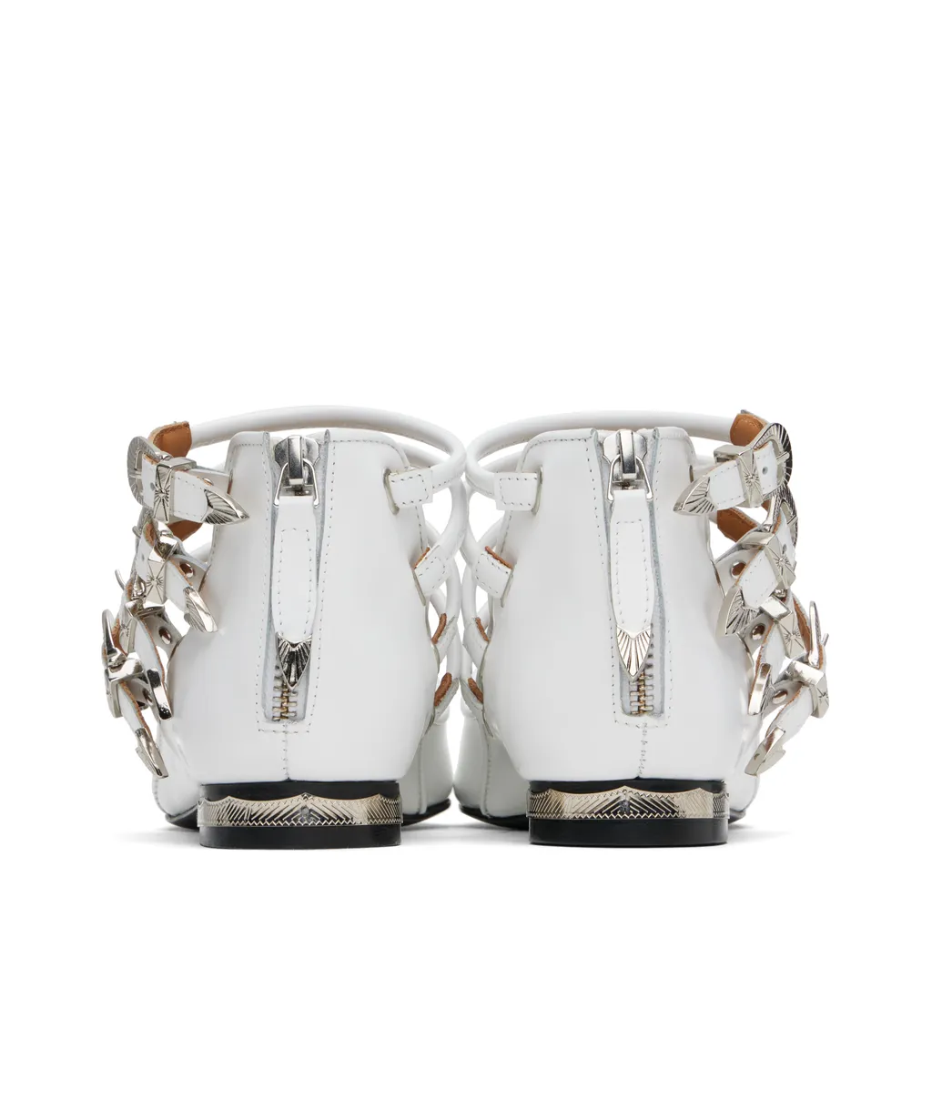 Polido Multi Strap Ballerina Flats