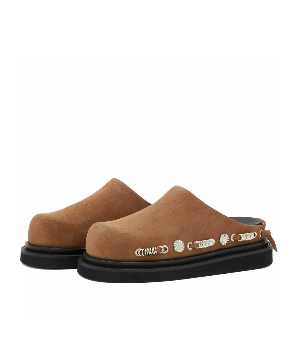 Studded Slip-On Sandals