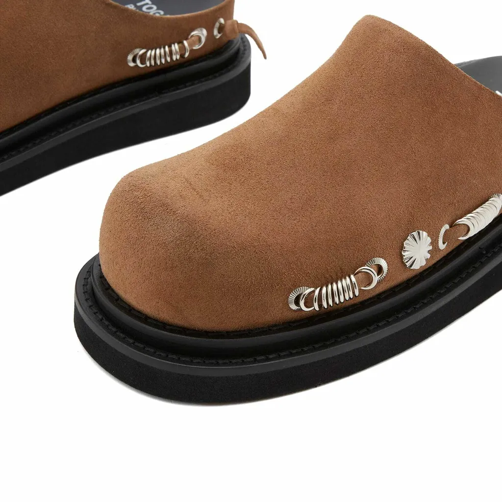 Studded Slip-On Sandals