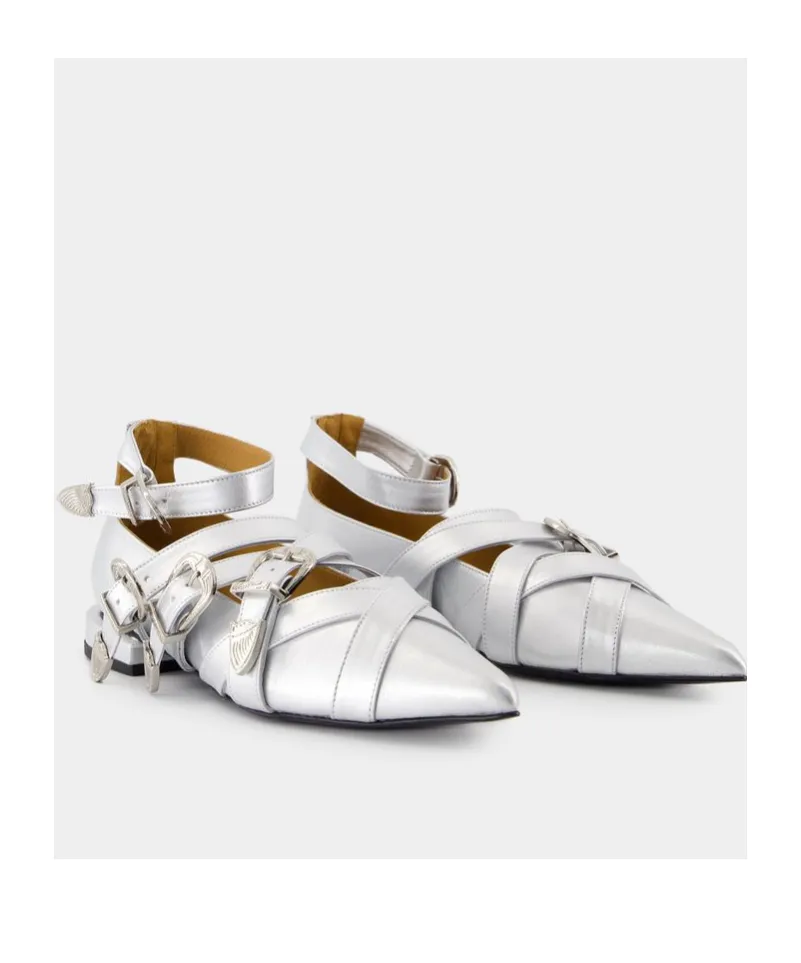 Cross Strap Ballet Shoes