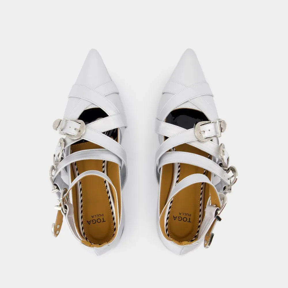 Cross Strap Ballet Shoes