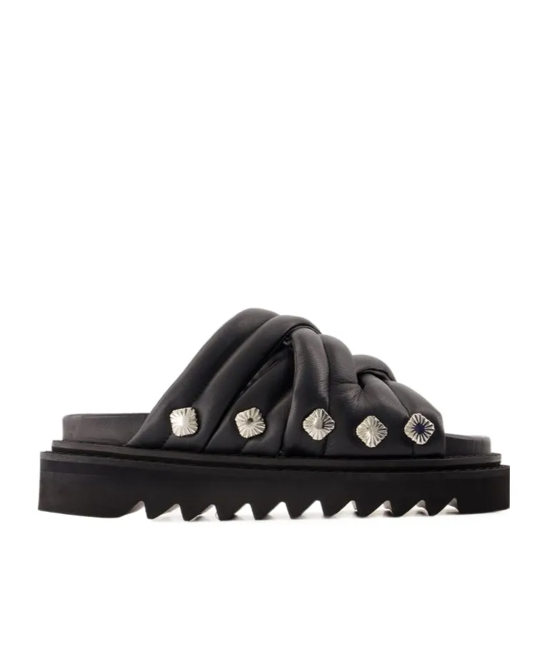 Studded Puffer Sandals