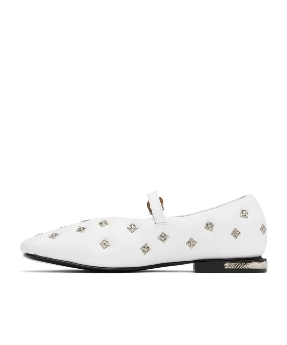 Stud-Detailed Ballerina Flats