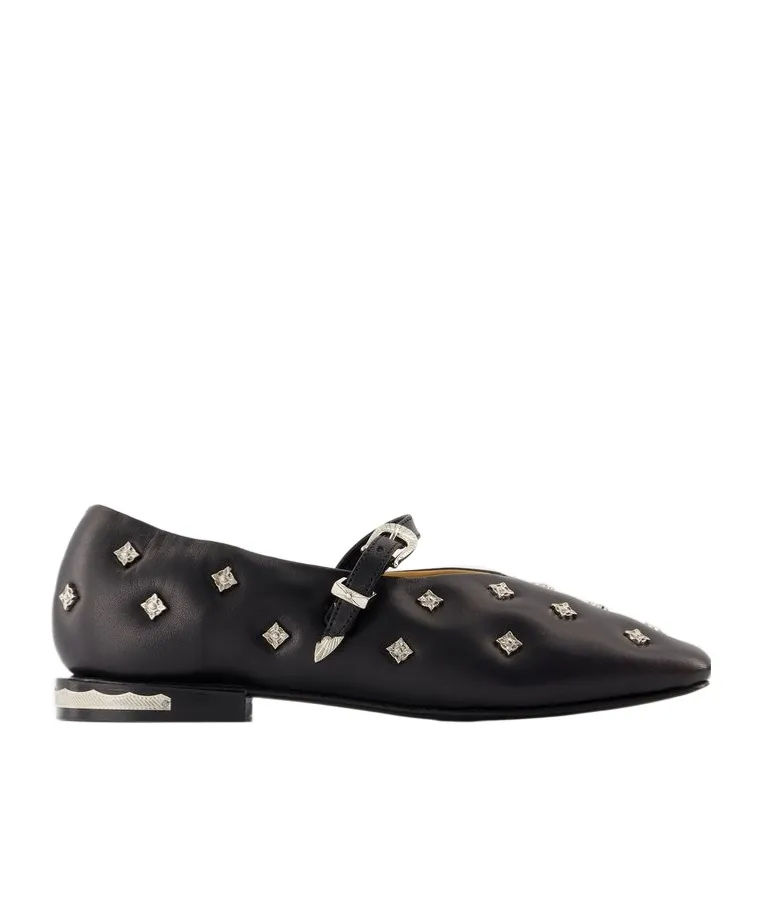 Studded Ballerinas