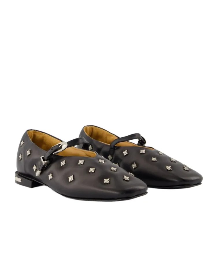 Studded Ballerinas