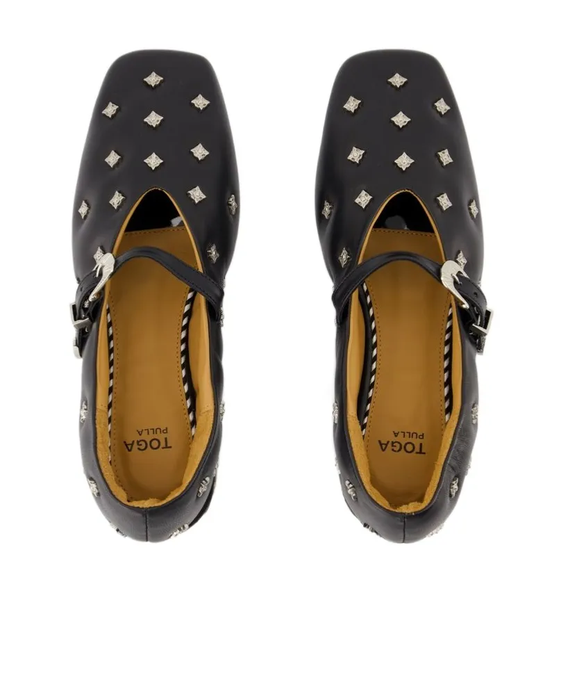 Studded Ballerinas