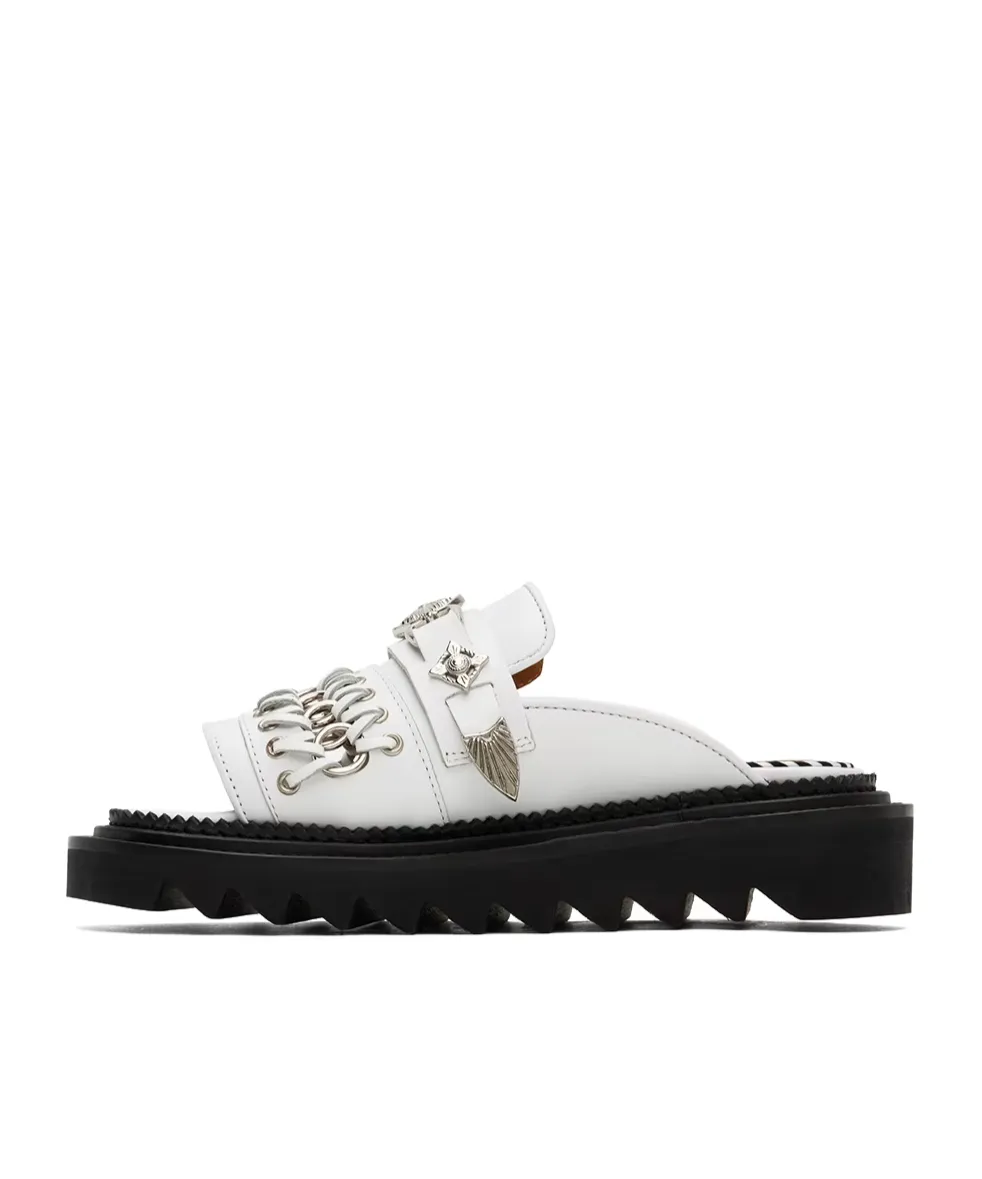 Chain Open-Toed Slippers