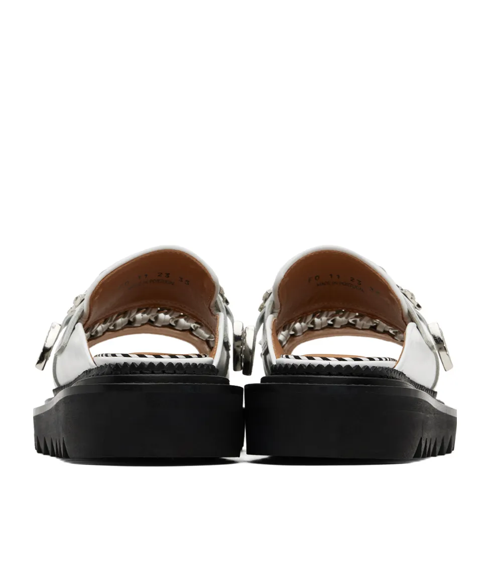 Chain Open-Toed Slippers
