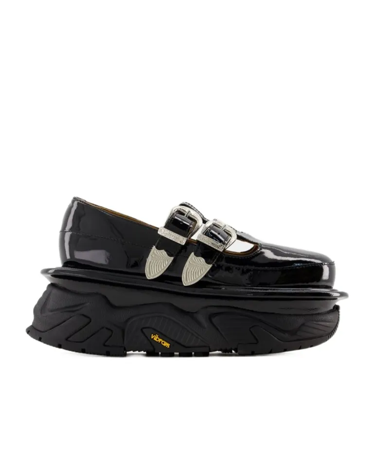 Buckled Platform Loafers