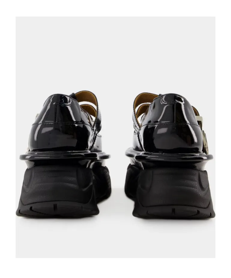 Buckled Platform Loafers