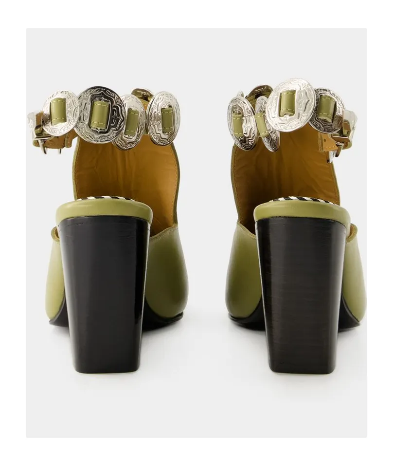 Embellished Slingback Boots
