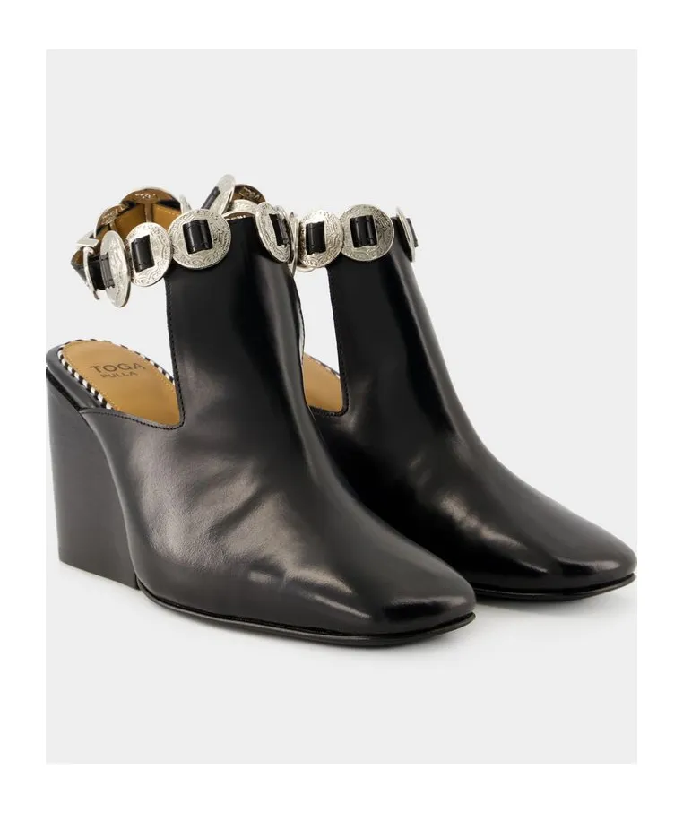 Embellished Slingback Boots