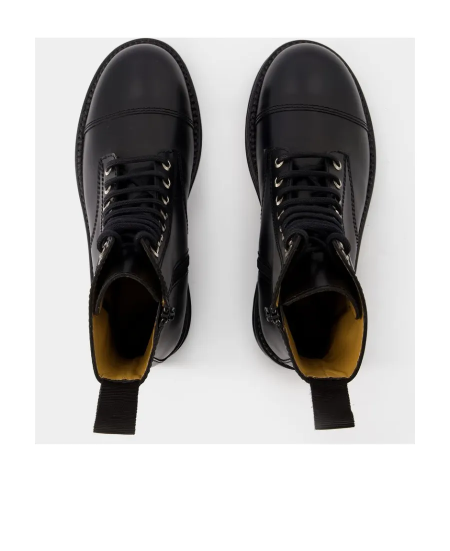 Studded Lace-Up Boots