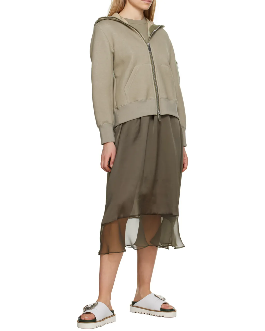 Open-Toed Contrasting Slippers