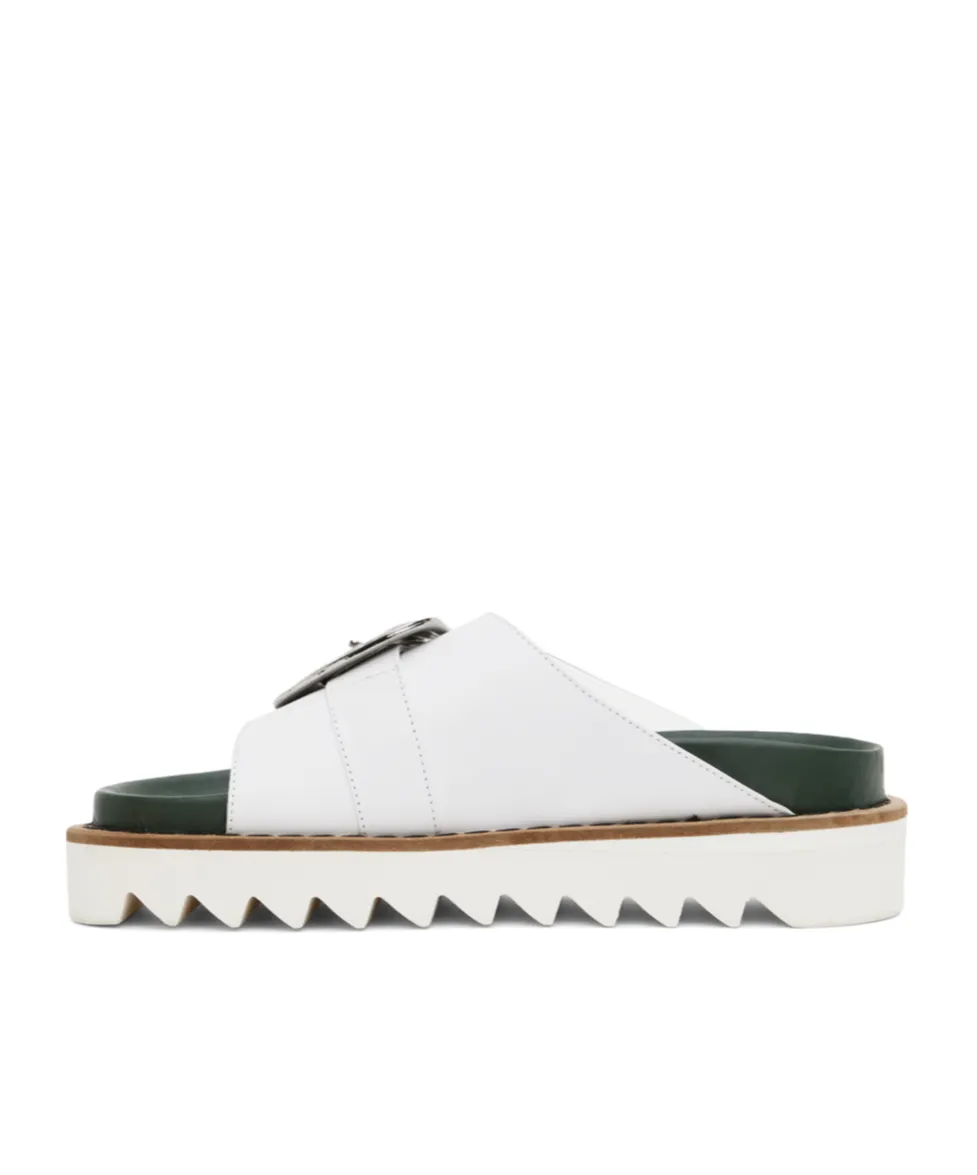 Open-Toed Contrasting Slippers