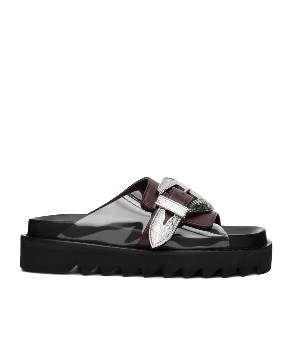 Round Head Sandals With Buckles