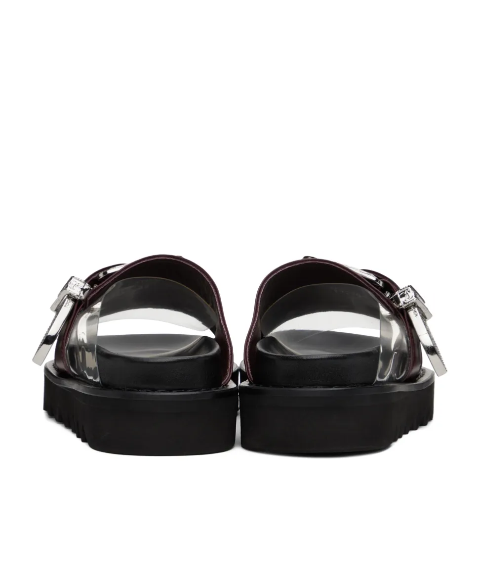 Round Head Sandals With Buckles