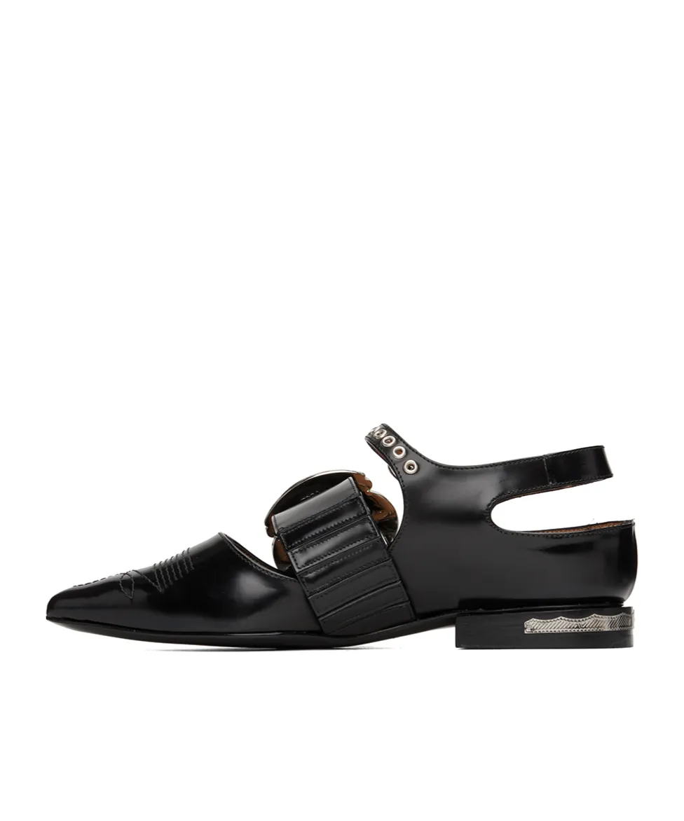 Pin Buckle Ankle Loafers