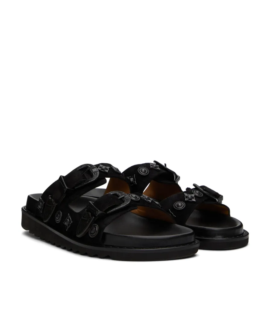 Double Buckle Cold Drag Sandals