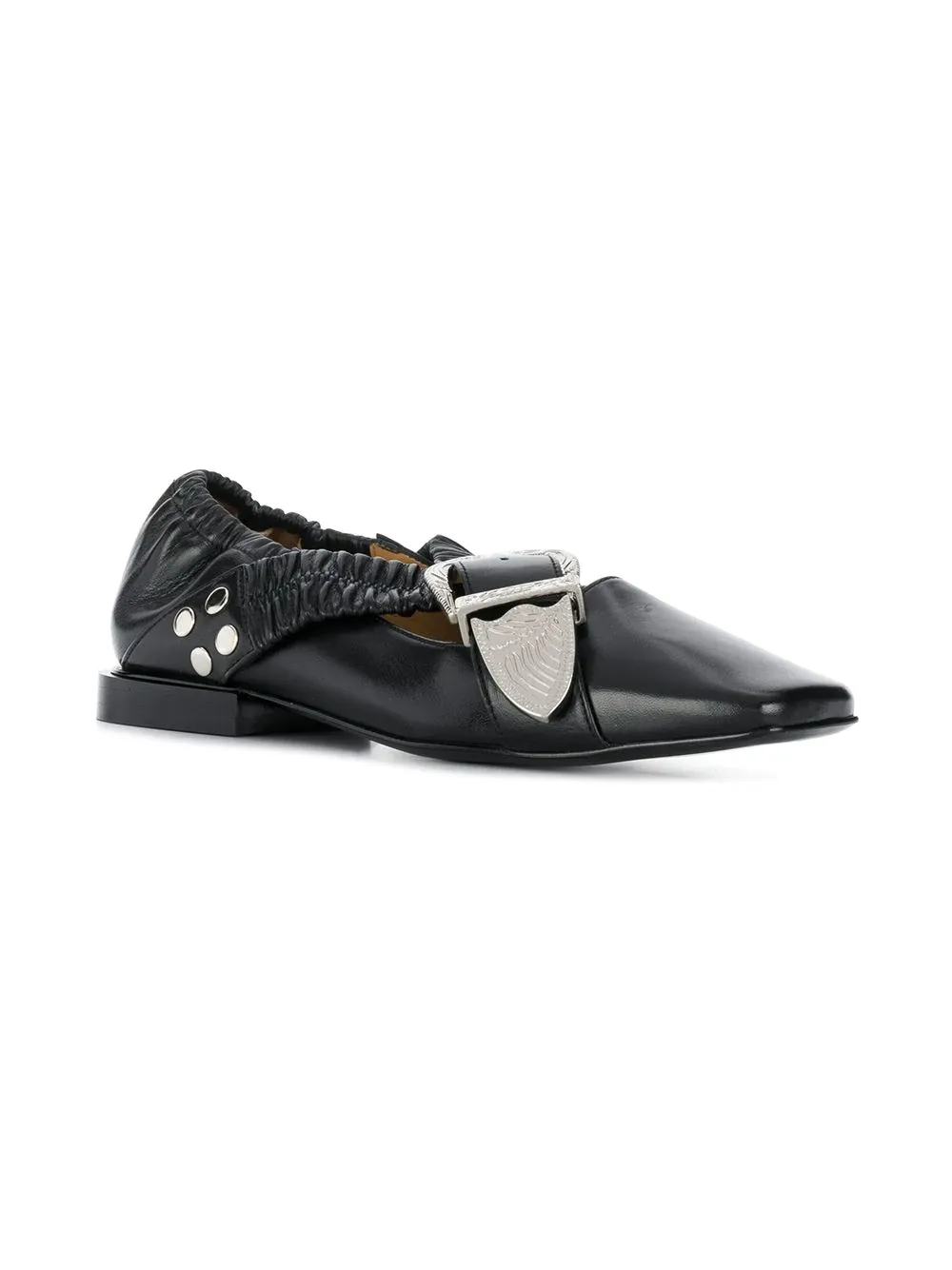 Buckle-Fastening Ballerina Shoes