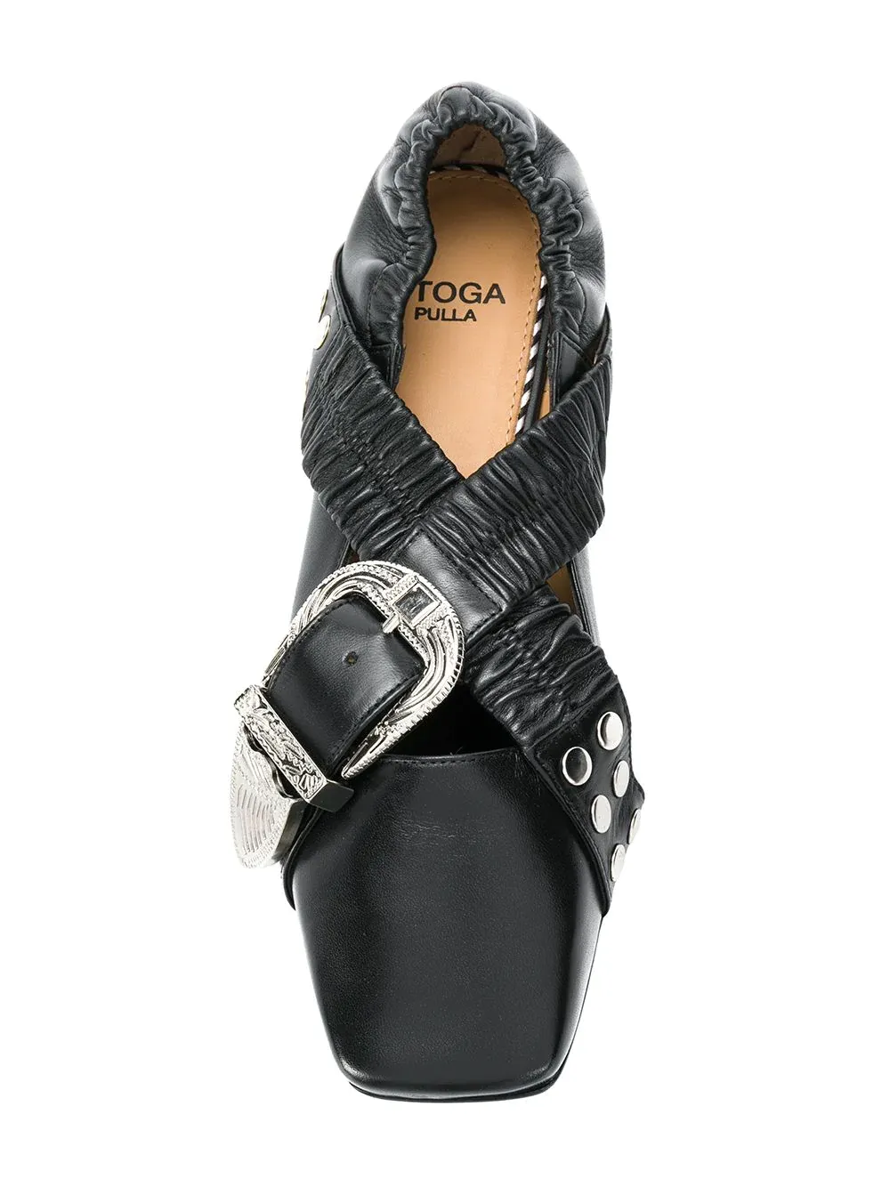 Buckle-Fastening Ballerina Shoes