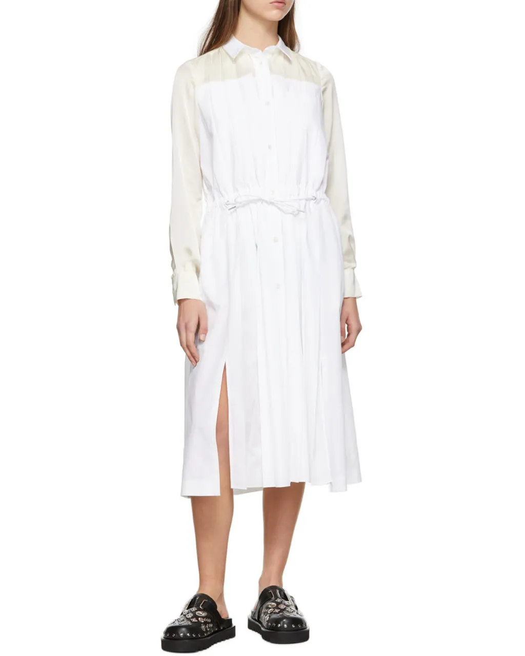 Sabot Eyelet-Embellished Leather Mules