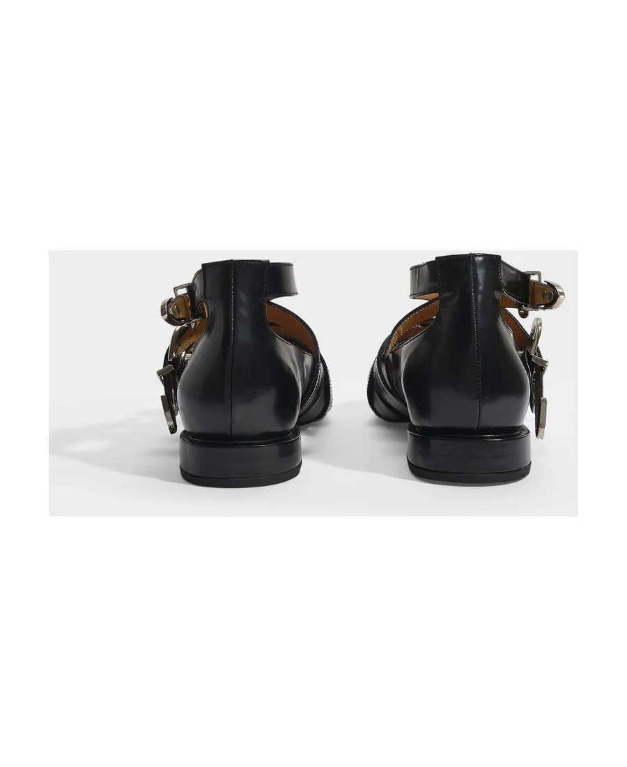 Buckled Pointed Toe Loafers