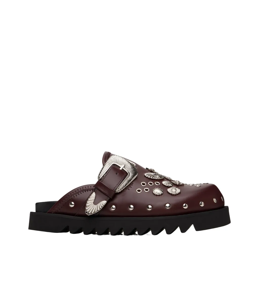 Eyelet Metal Sabot Mules