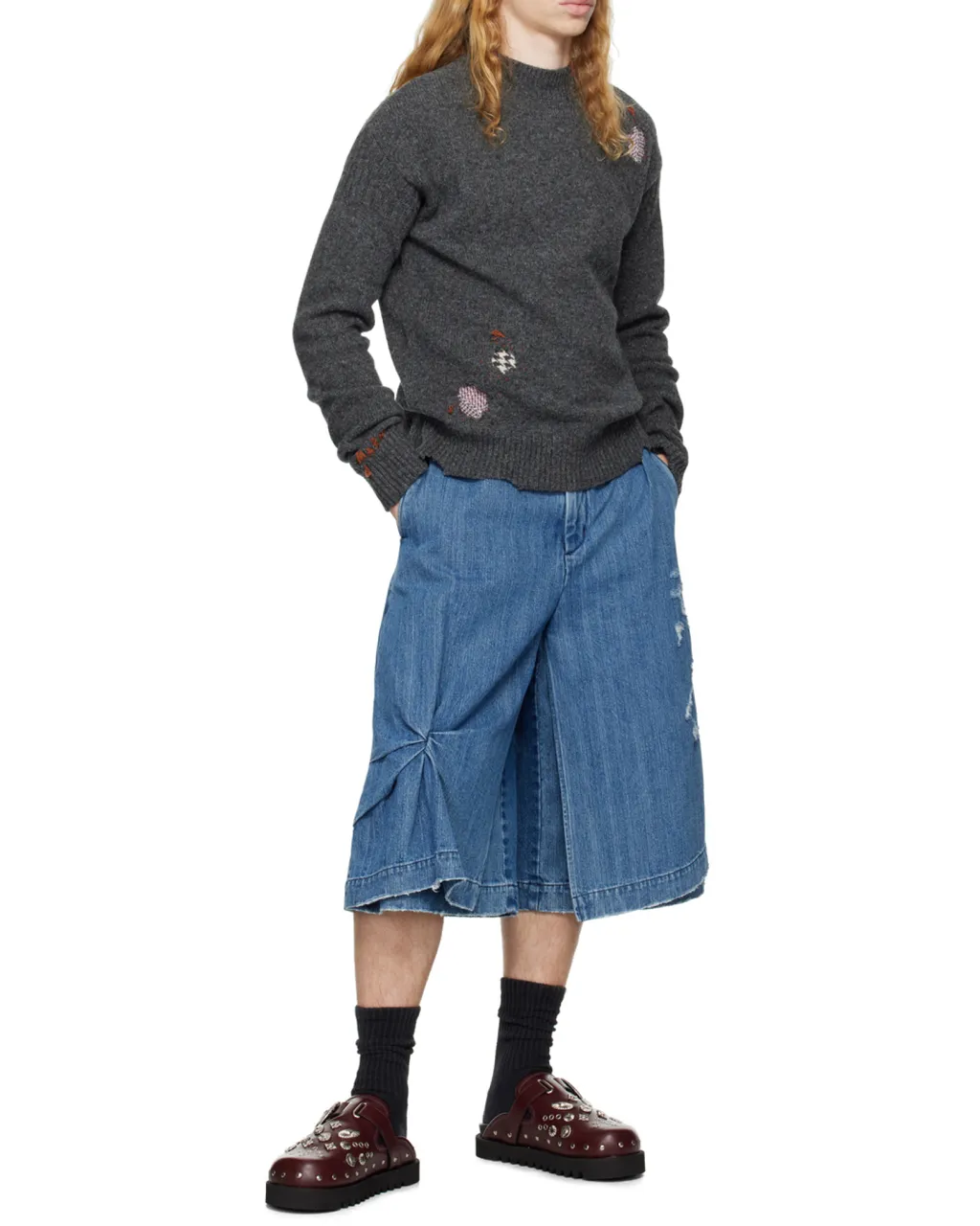 Eyelet Metal Sabot Mules