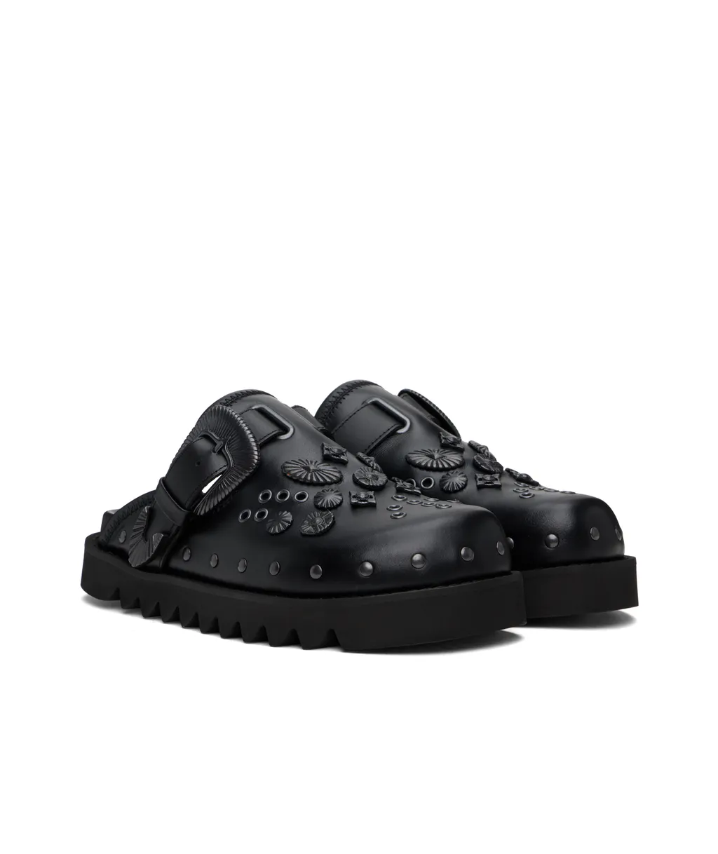 Round Toe Flat Mules