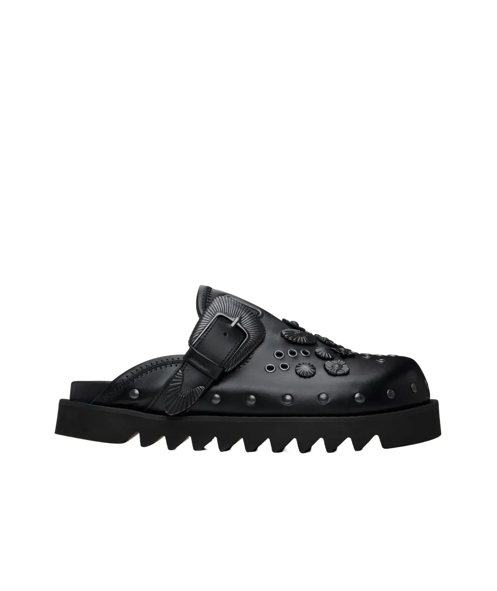 Round Toe Flat Mules