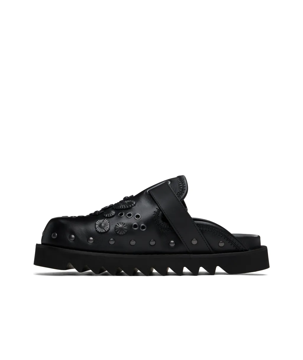 Round Toe Flat Mules