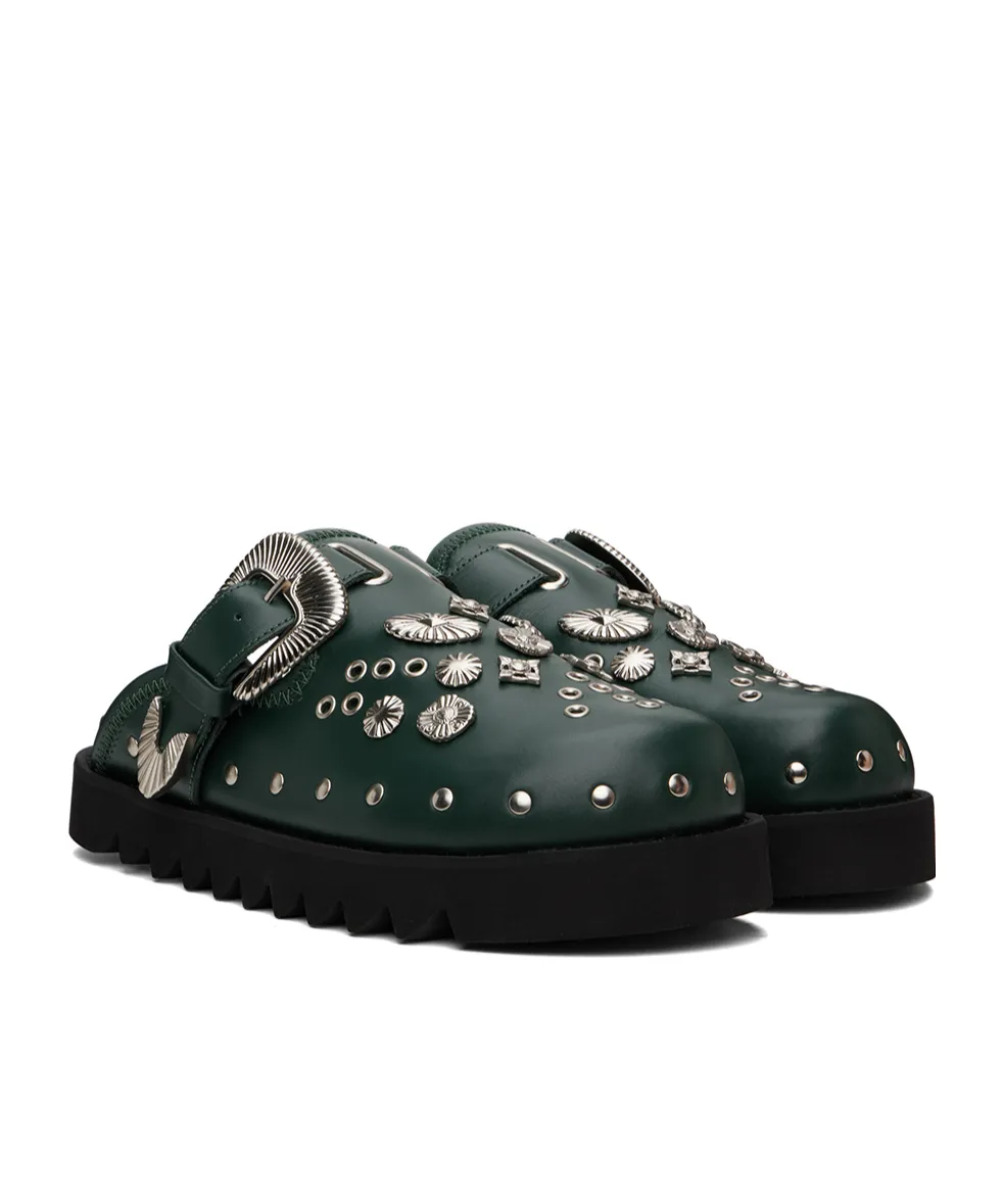 Round Toe Flat Mules
